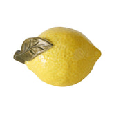 Hectarul - Decoratiune galbena din ceramica 9 cm Zitronella 1 leaf Boltze