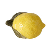 Hectarul - Decoratiune galbena din ceramica 9 cm Zitronella 2 leaves Boltze