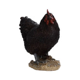 Hectarul - Decoratiune neagra din polirasina 19 cm Gaina Standing Esschert Design