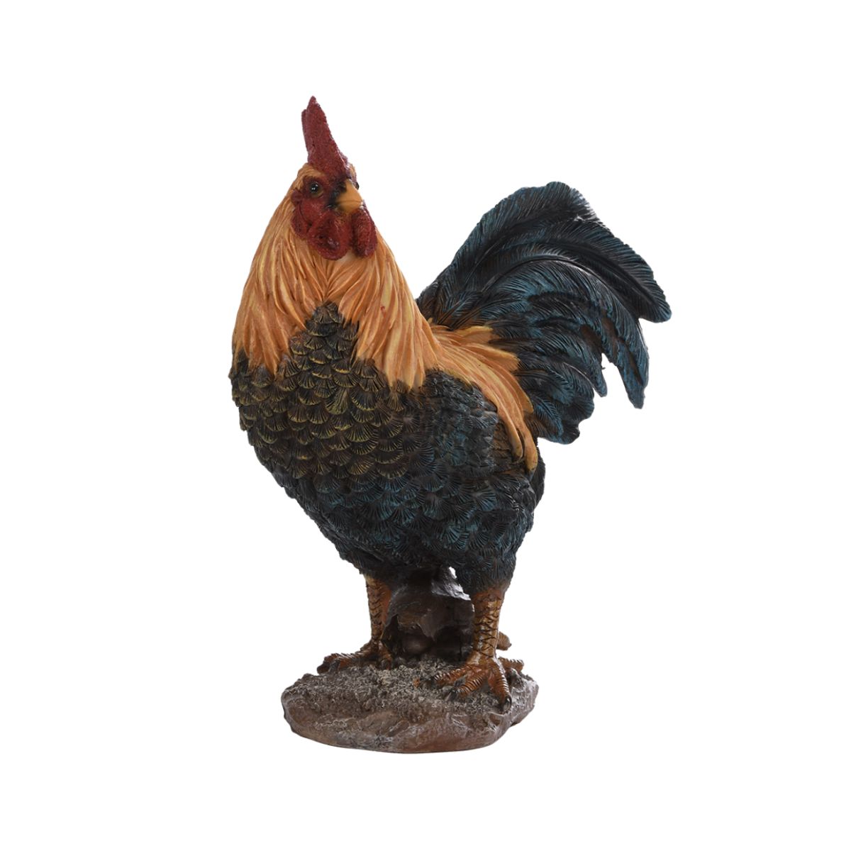 Decoratiune negru/galben din polirasina 24 cm Cocos S Esschert Design, 1, hectarul.ro