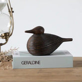 Hectarul - Decoratiune pasare maro din polirasina 11 cm Yazhi