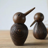 Hectarul - Decoratiune pasare maro din polirasina 14.5 cm Yazhi