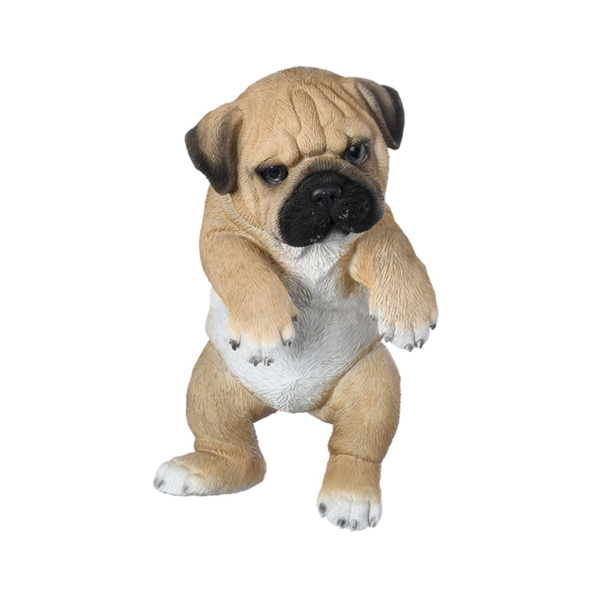 Decoratiune pentru gard, din polirasina, 21 cm, Caine Pug Esschert Design, 1, hectarul.ro