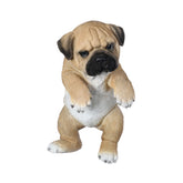 Hectarul - Decoratiune pentru gard, din polirasina, 21 cm, Caine Pug Esschert Design