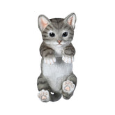 Hectarul - Decoratiune pentru gard, din polirasina, 21 cm, Pisica gri Esschert Design