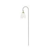 Hectarul - Decoratiune pentru ghiveci, alba, din polirasina si fier, 38 cm Blossom