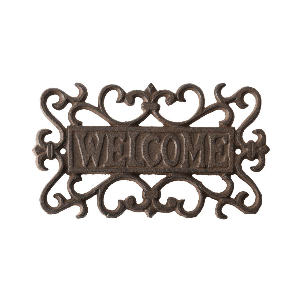 Decoratiune ruginie din metal 21,6 x 12,7 cm Welcome Esschert Design, 1, hectarul.ro