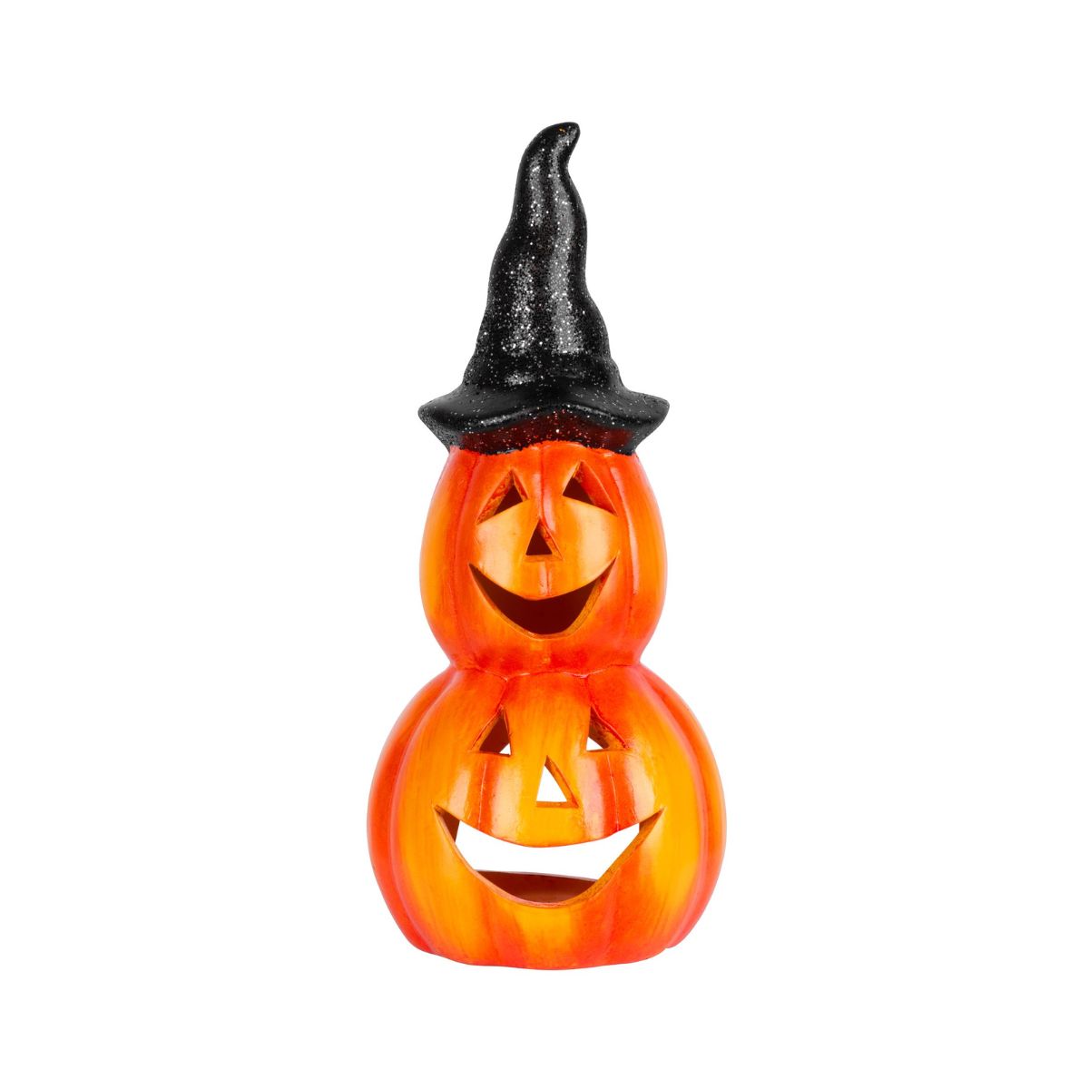 Decoratiune suport de lumanare Dovleac Xecco 2313, ceramica, 28 cm, 1, hectarul.ro