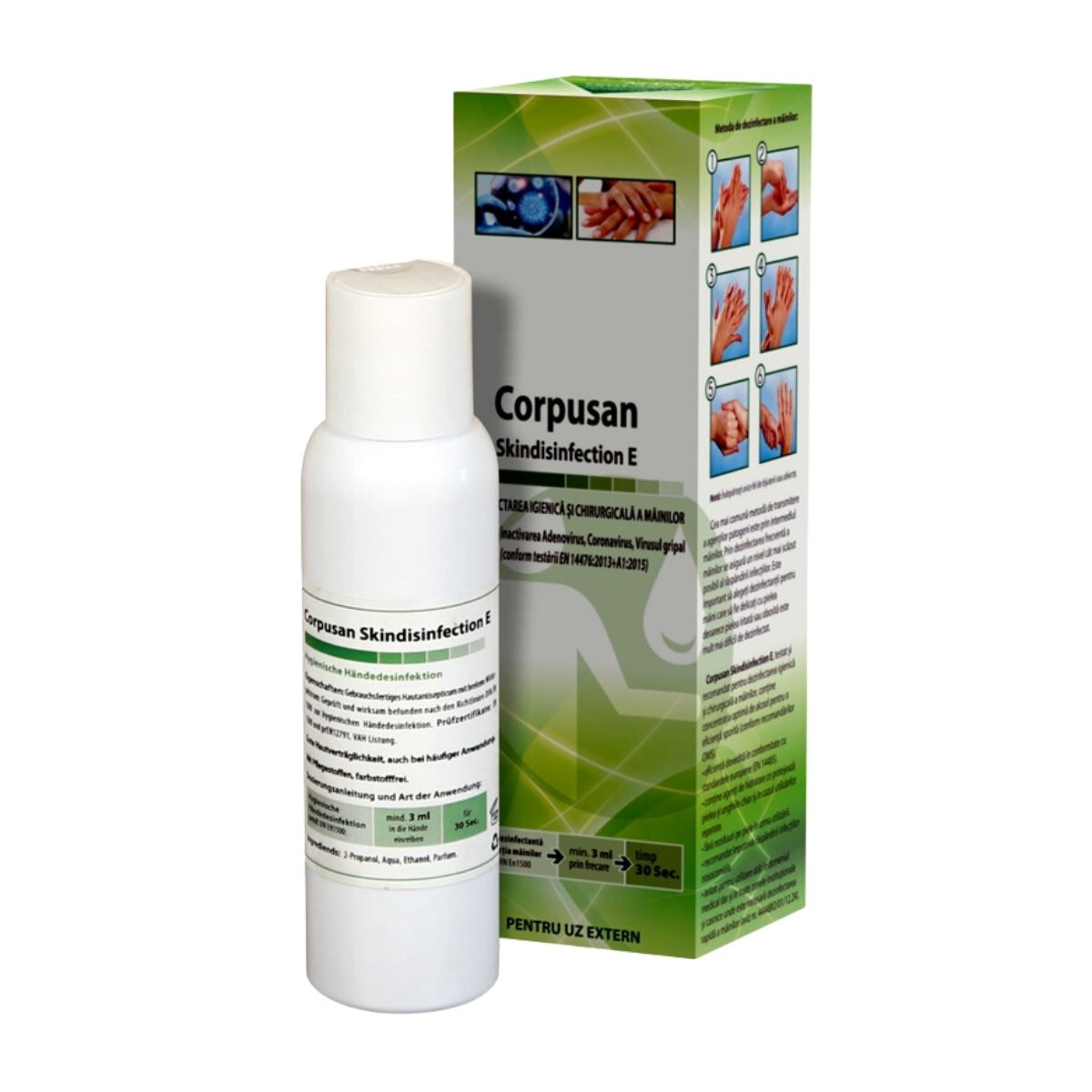 Dezinfectant pentru maini, Corpusan Skindisinfection E, 500 ML, 1, hectarul.ro