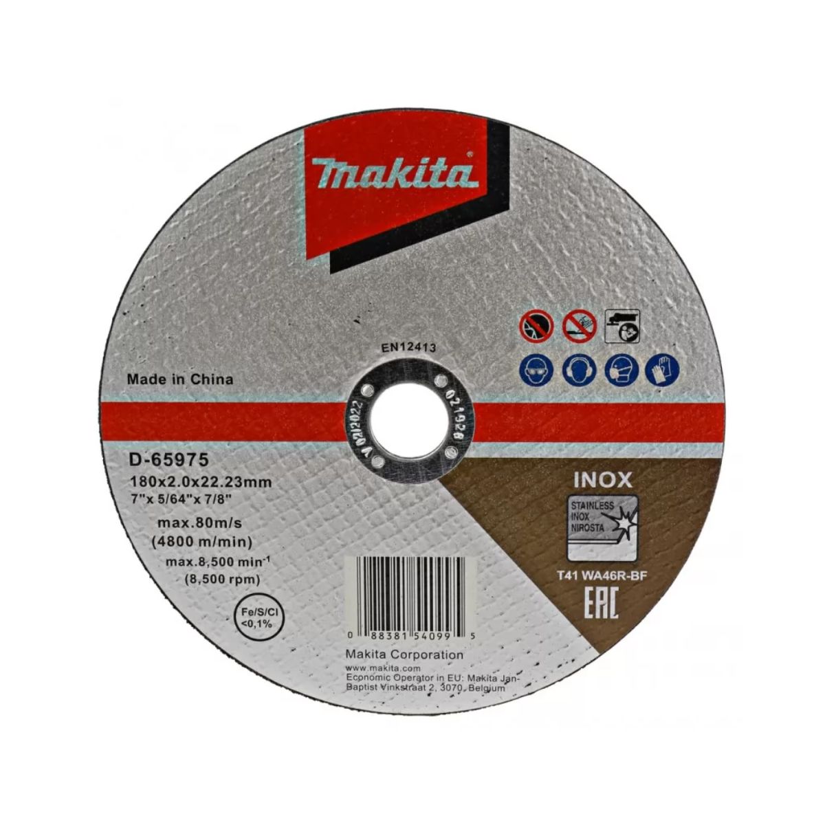 DISC TAIERE INOX WA46R Makita 180X2.0X22.23, 1, hectarul.ro