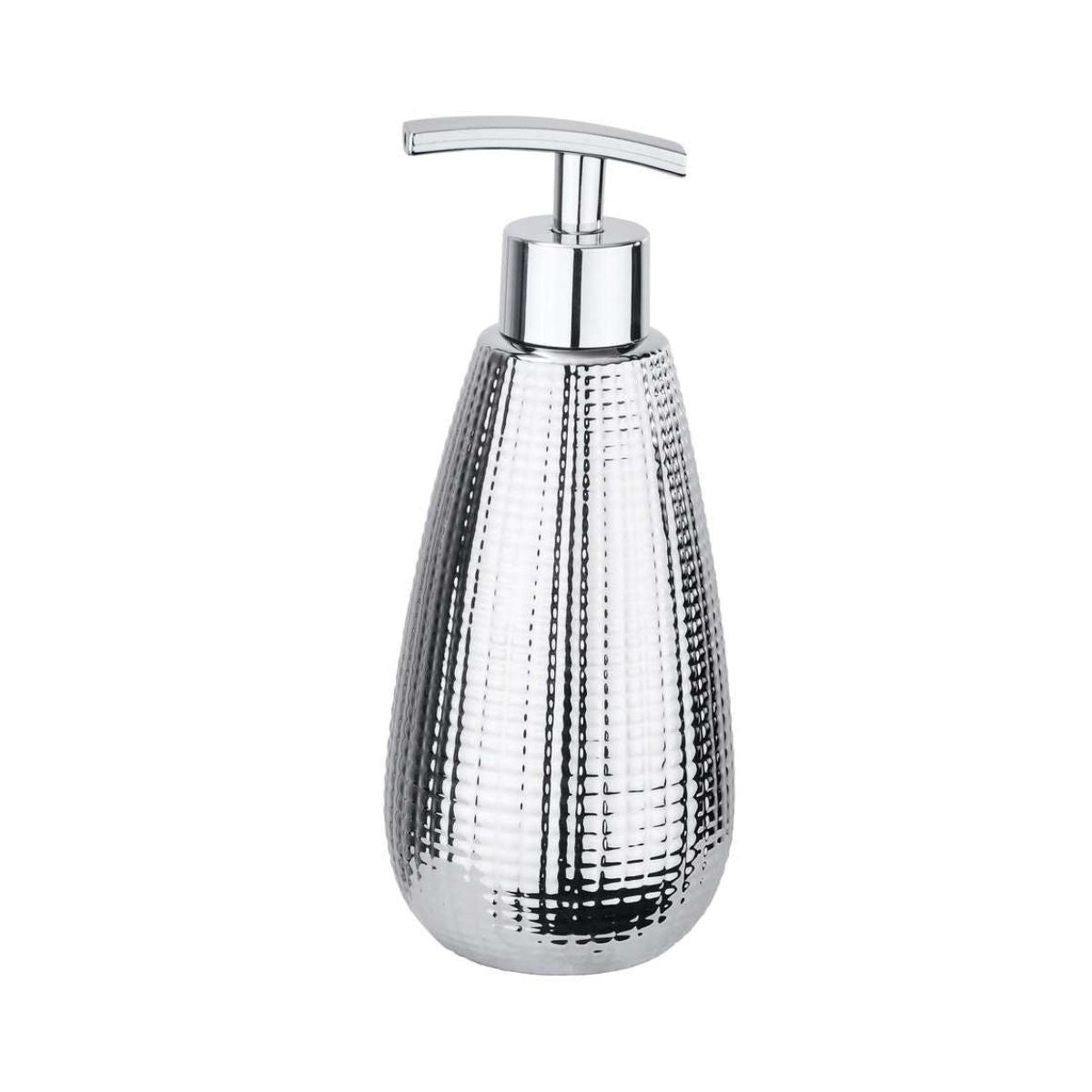 Dispenser ceramic argintiu pentru sapun lichid Dakar Wenko, 1, hectarul.ro