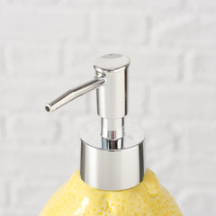 Dispenser ceramic galben pentru sapun lichid Limone Boltze