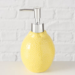 Dispenser ceramic galben pentru sapun lichid Limone Boltze