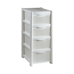 Dulap 4 sertare perlat CRL alb