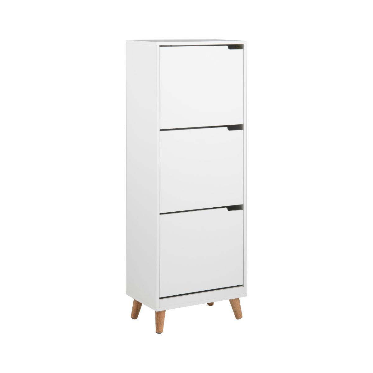 Dulap de pantofi alb, din MDF 133,5 cm Mitra Actona, 1, hectarul.ro