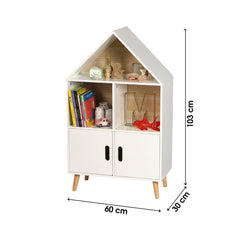 Dulapior copii design casuta alb din MDF 103 cm Dream JudyWild