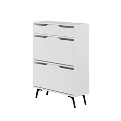 Dulap de pantofi alb din PAL melaminat 110 cm Asta Decortie