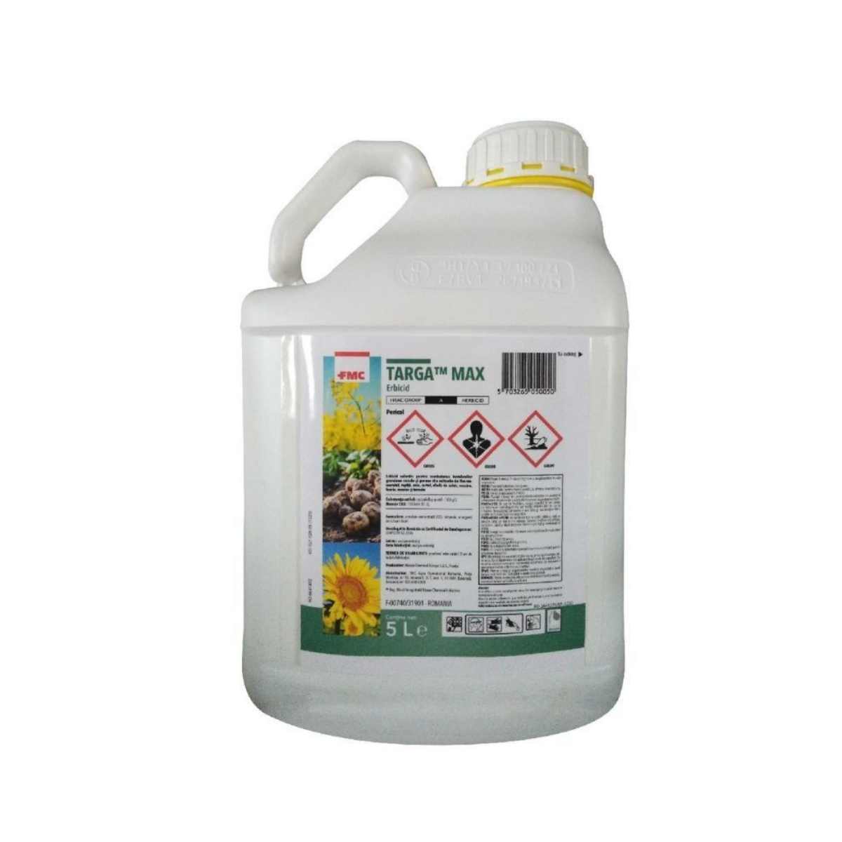 Erbicid floarea soarelui, cartof, rapita, soia, sfecla de zahar, mazare, fasole, morcov, tomate Targa Max, 5 L, 1, hectarul.ro
