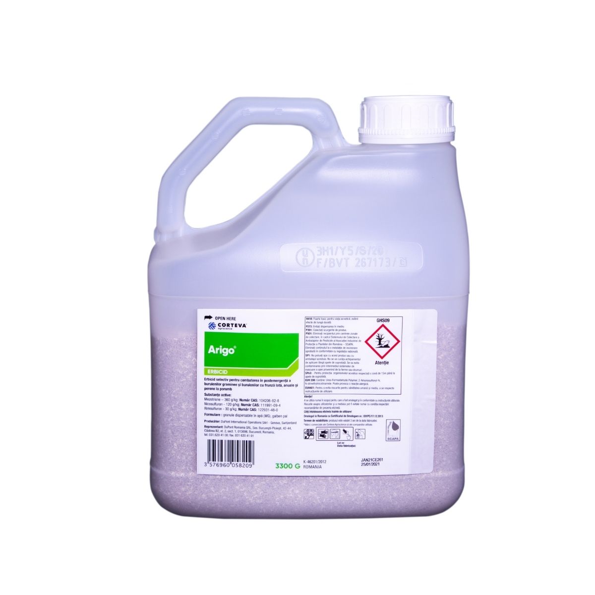 Erbicid postemergent porumb Arigo, 3.3 Kg, 1, hectarul.ro