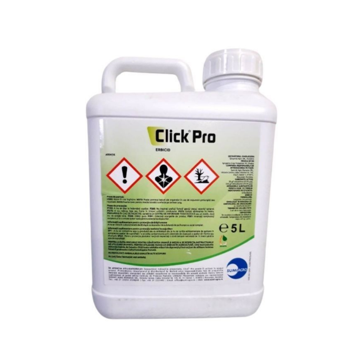 Erbicid pre si postemergent porumb Click Pro, 5 L, 1, hectarul.ro