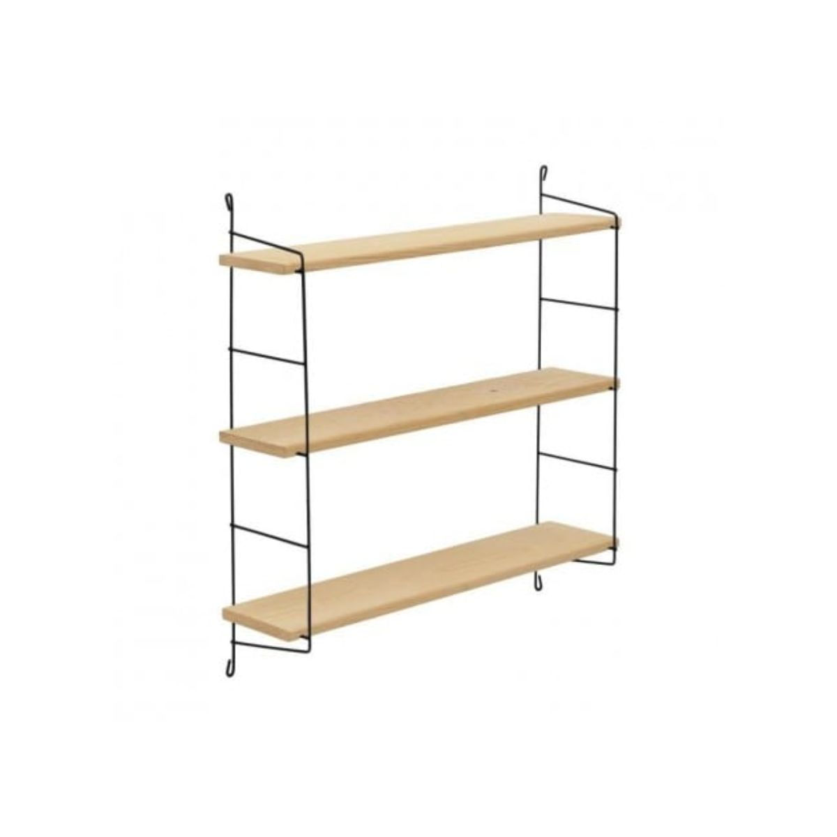 Etajera de perete din lemn de pin 60x16x62, 1, hectarul.ro