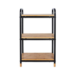 Etajera din bambus si metal 42 x 69 x 33,5 cm Loft Wenko