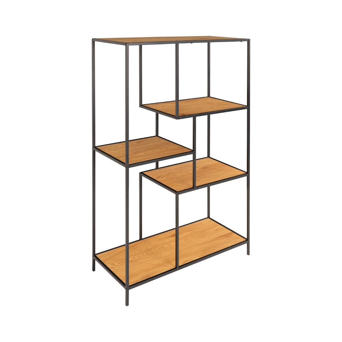 Etajera maro/negru din otel si PAL melaminat 120 cm Vita House Nordic, 1, hectarul.ro