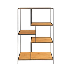 Etajera maro/negru din otel si PAL melaminat 120 cm Vita House Nordic