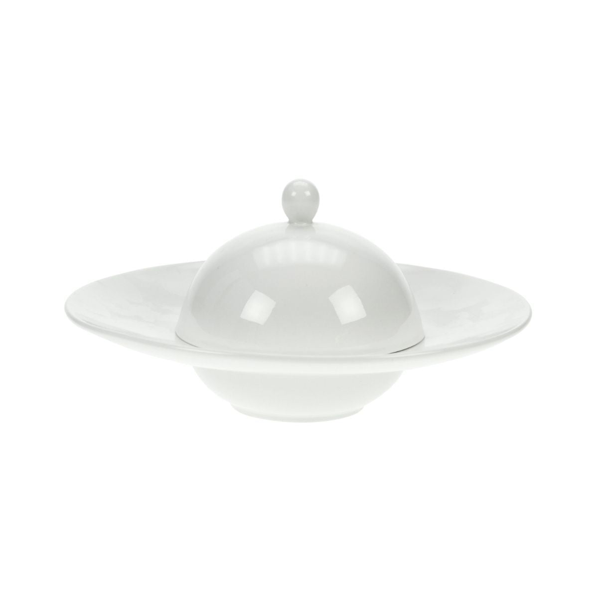 Farfurie adanca alba, cu capac, din portelan Ø21,5 cm Apero Cosy&Trendy, 1, hectarul.ro