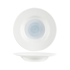 Farfurie adanca alb/albastru din portelan Ø22 Brindisi Sea Cosy&Trendy