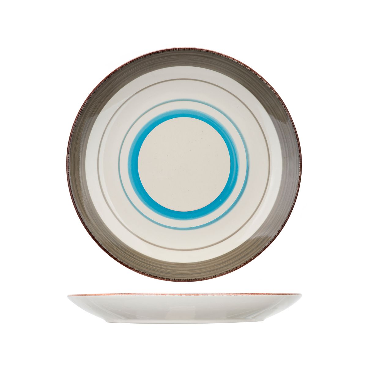 Farfurie albastru/multi din material ceramic Ø19,5 cm Larissa Cosy&Trendy, 1, hectarul.ro