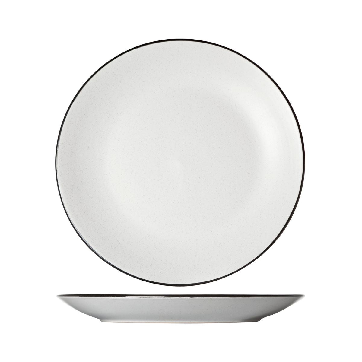 Farfurie alb/negru din material ceramic Ø27 cm Speckle Cosy&Trendy, 1, hectarul.ro