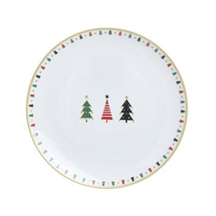 Farfurie multicolora din portelan Trees Φ26 cm Inart