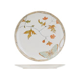 Hectarul - Farfurie portocalie din ceramica Ø20 cm Farfalla Cosy&Trendy