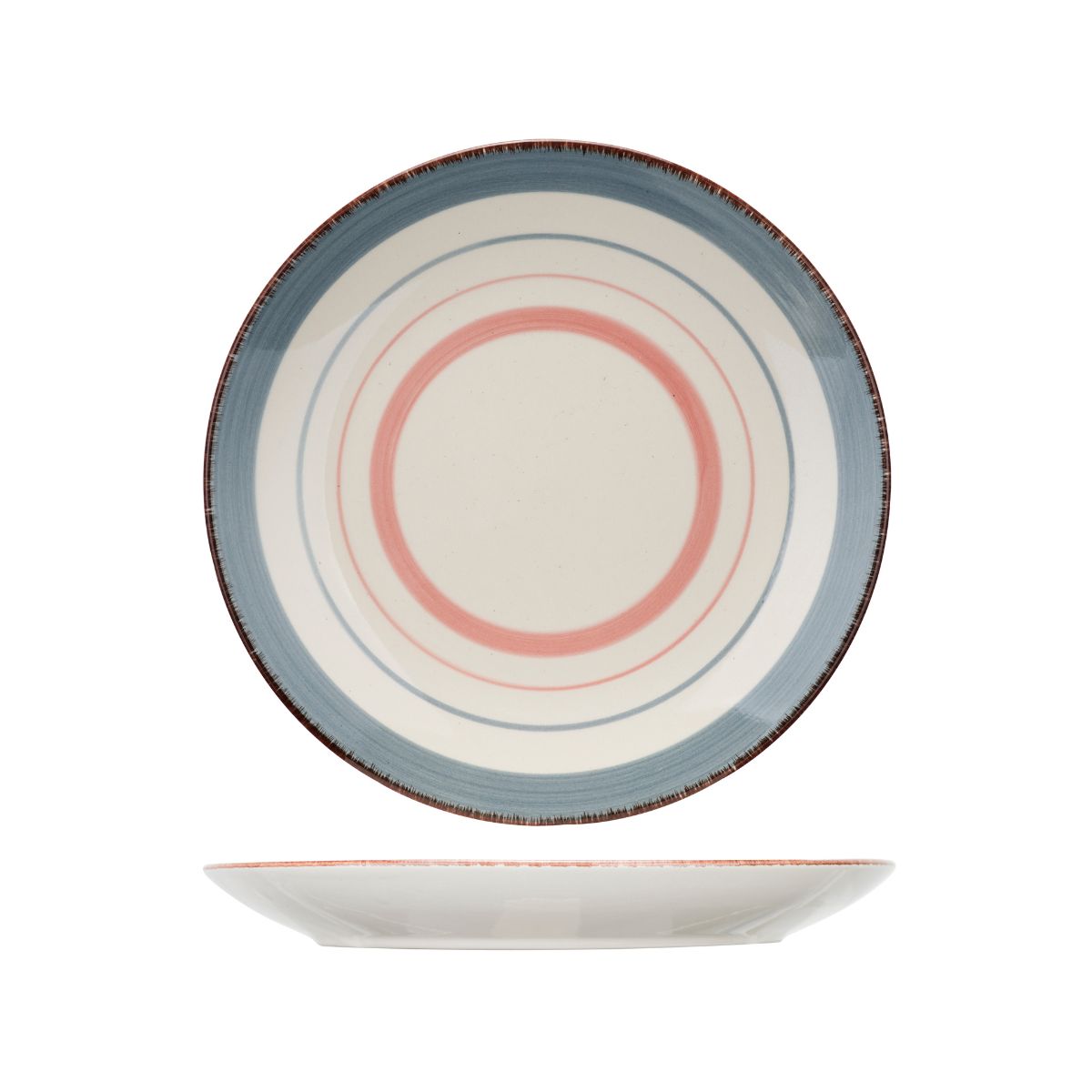 Farfurie roz/multi din material ceramic Ø19,5 cm Larissa Cosy&Trendy, 1, hectarul.ro