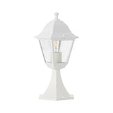 Hectarul - Felinar alb din metal Nissie Pedestal Brilliant