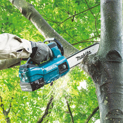 Fierastrau Makita cu lant LXT 18V, 25 cm livrat cu acumulator LXT BL1850B 18V 5,0Ah , incarcator rapid si 1l ulei de lant mineral