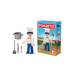 Figurina bucatar cu accesorii Pokeeto