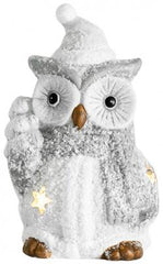 Figurina de Craciun MagicHome, Bufnita cu brad, LED