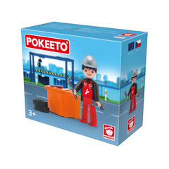 Figurina mecanic auto cu accesorii Pokeeto