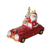 Hectarul - Figurina Mos Craciun cu ren in masina 14 cm Martiny Boltze