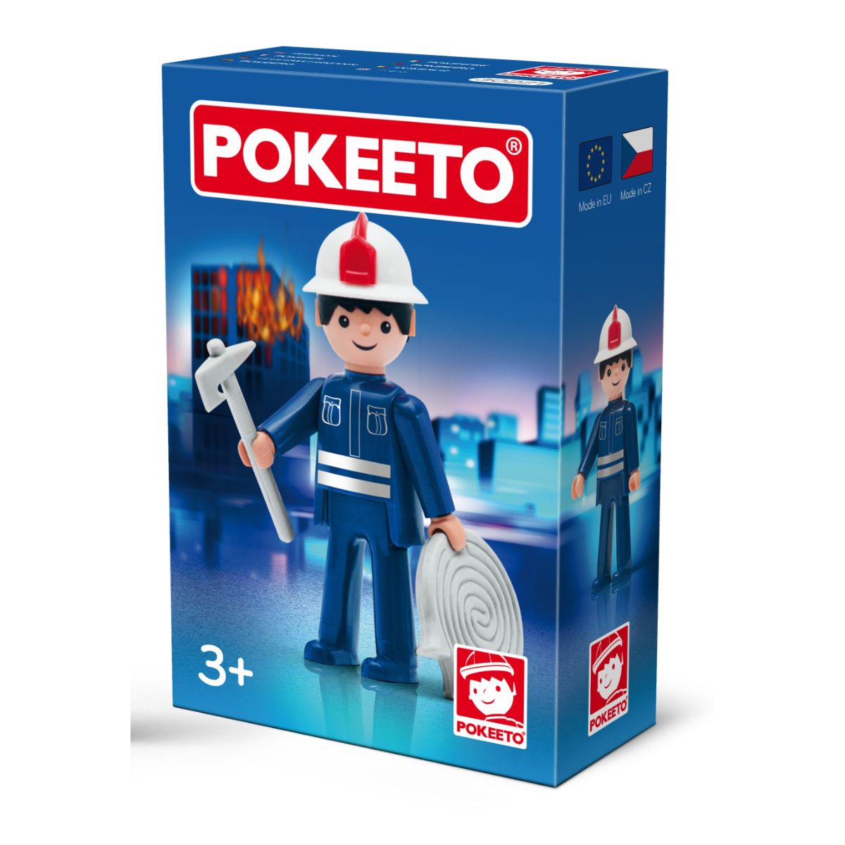 Figurina pompier cu accesorii Pokeeto, 1, hectarul.ro