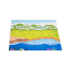 Figurine animale de ferma+saltea si accesorii, 7 buc