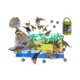 Hectarul - Figurine dinozauri+saltea si accesorii, 7 buc