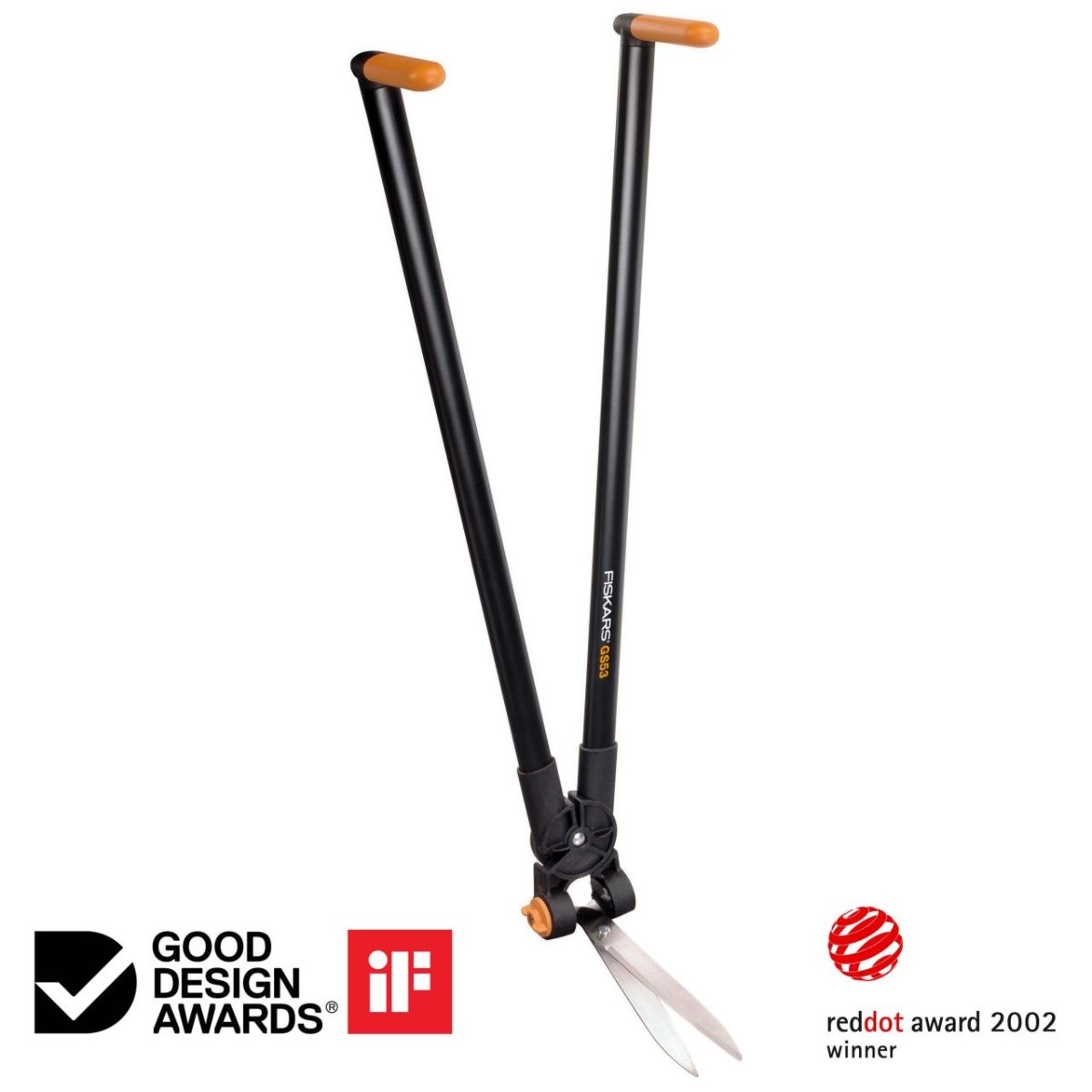 Foarfeca pentru gazon si gard viu Fiskars PowerLever GS53, 900 mm, 1310 g, 1, hectarul.ro