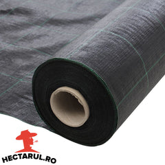 Folie agrotextil 1 x 100 metri, 70 gr/m2, negru, HECTARUL