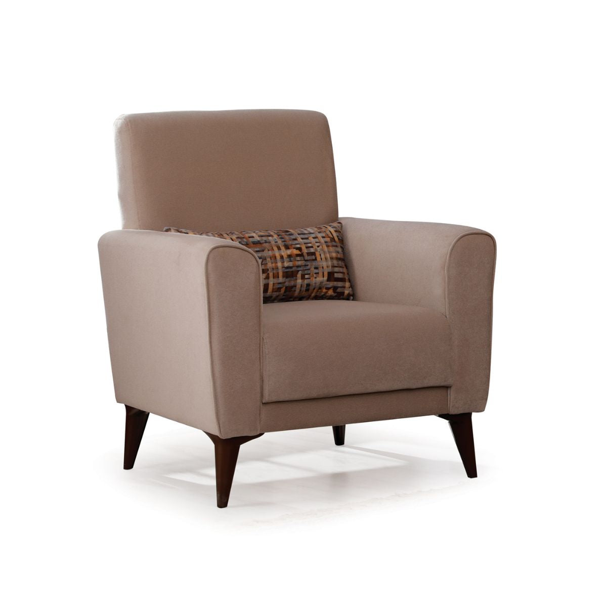 Fotoliu bej din textil, MDF si metal Stockholm Ipar, 1, hectarul.ro