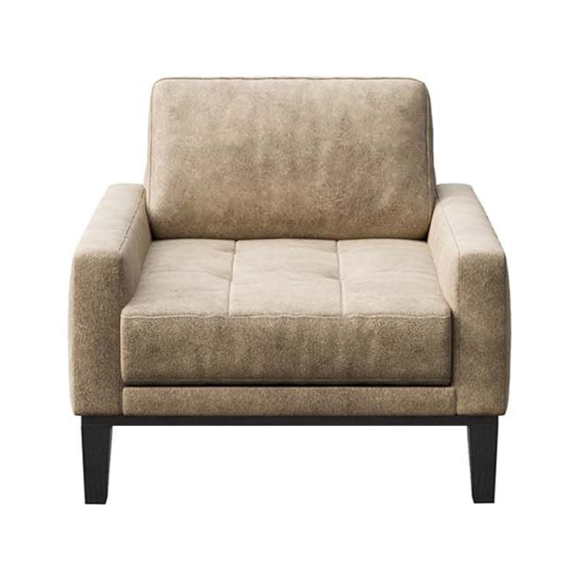 Fotoliu bej piele ecologica Musso Tufted Mesonica, 1, hectarul.ro