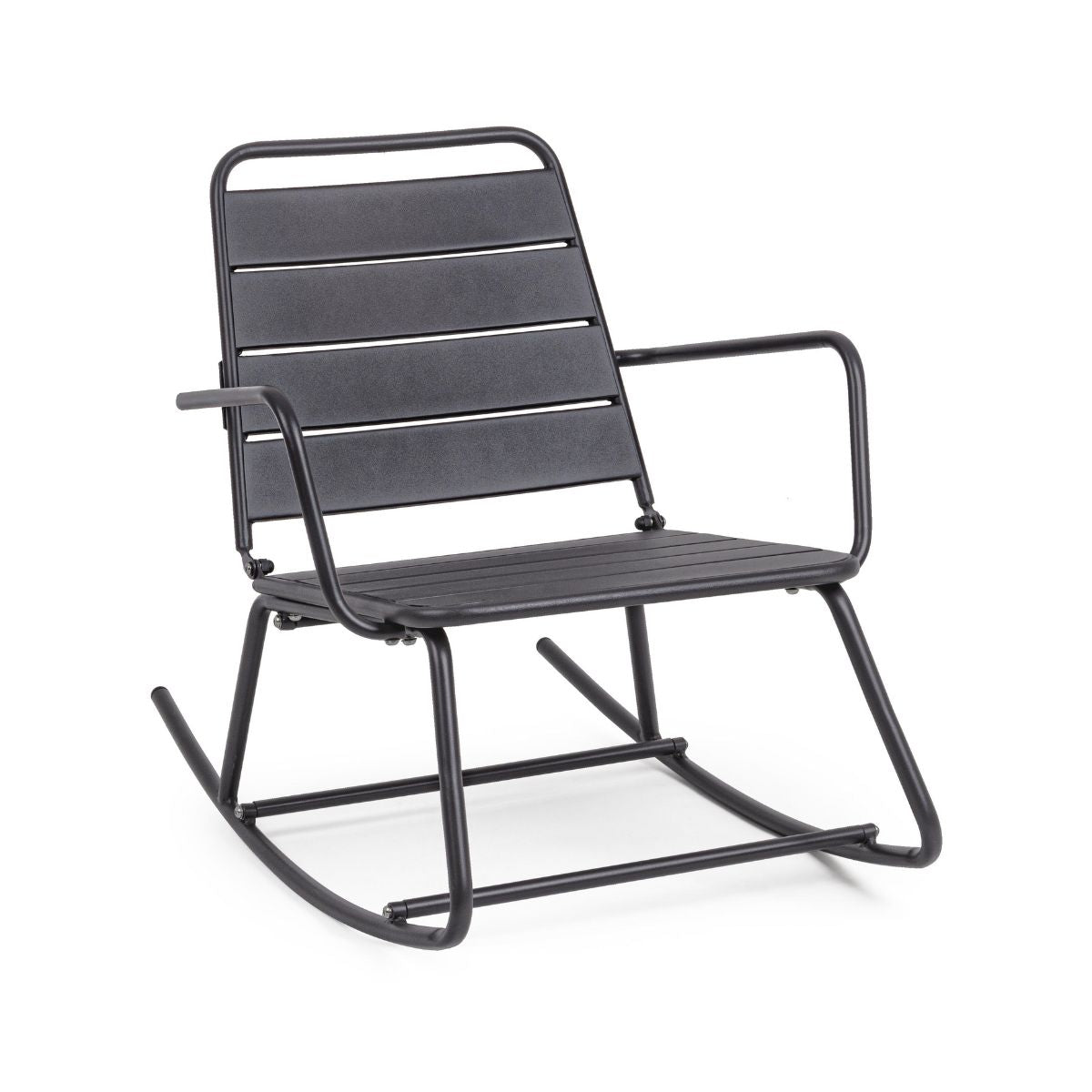 Fotoliu gri inchis din otel pentru exterior Lillian Bizzotto, 1, hectarul.ro