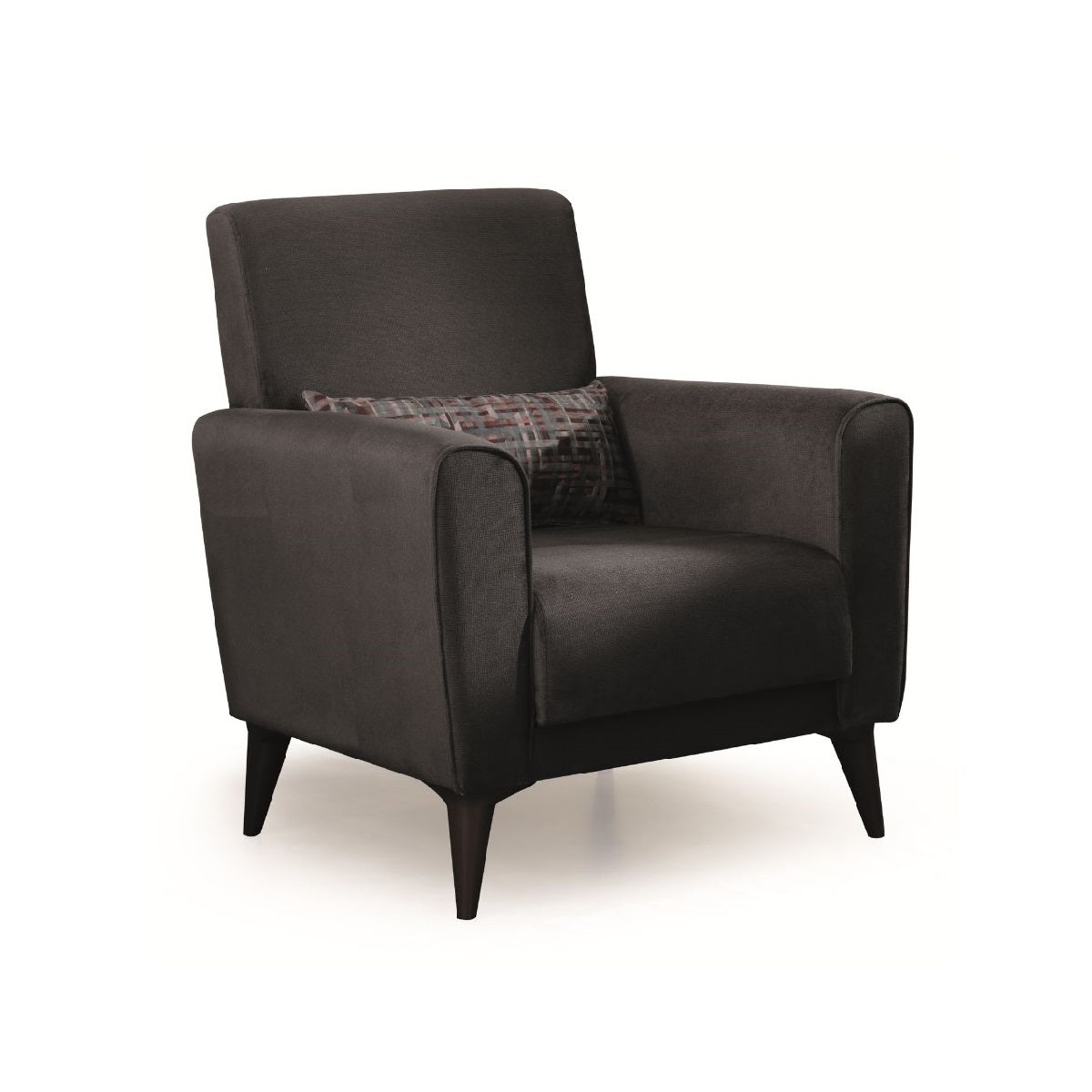 Fotoliu gri inchis din textil, MDF si metal Stockholm Ipar, 1, hectarul.ro